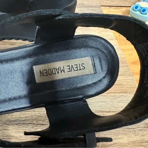 Steve Madden Surfside platform wedge sandals vintage 90s Y2K whimsigoth goth 8 - Picture 4 of 5